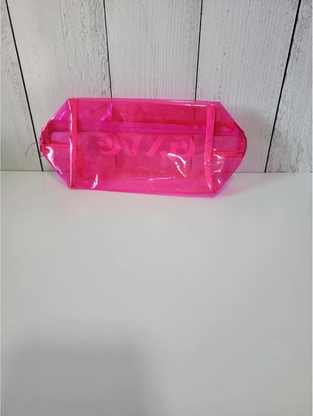 GXVE Beauty Hot Pink Transparent Cosmetic Bag - Gwen Stefani